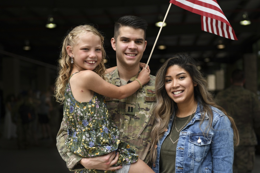 Photo of a military family